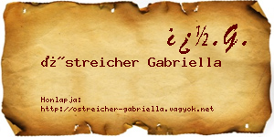Östreicher Gabriella névjegykártya